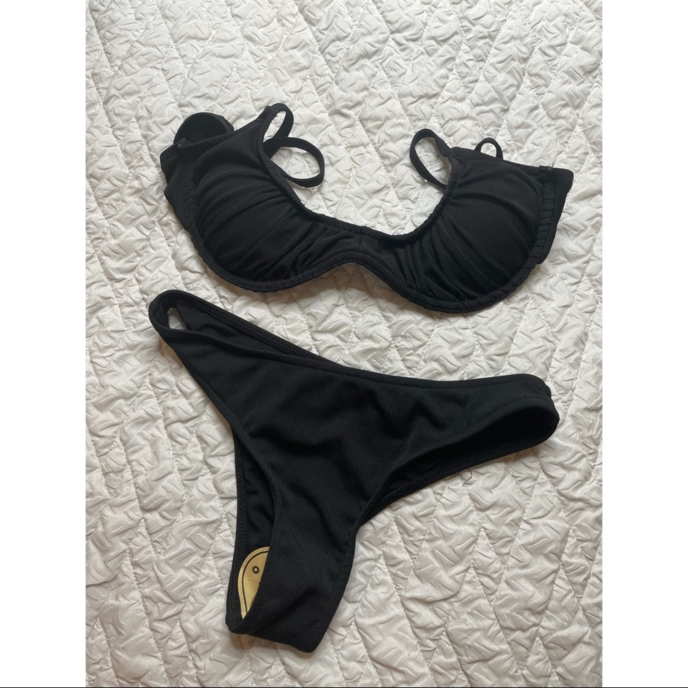 black chicme bikini TOP ONLY